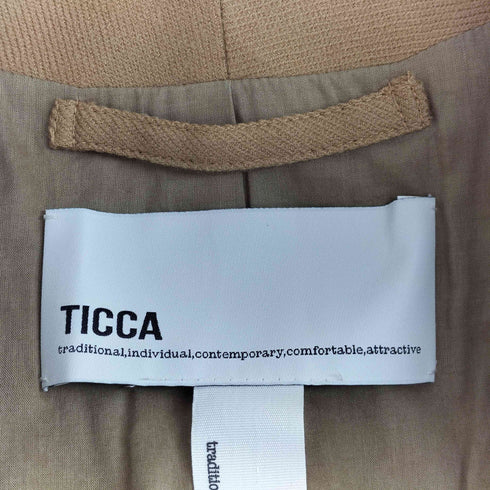 ティッカ TICCA ウーカラーウールテーラードジャケット レディース FREE