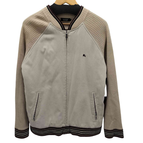 バーバリーブラックレーベル BURBERRY BLACK LABEL ニット切替ウールブルゾン メンズ JPN:3