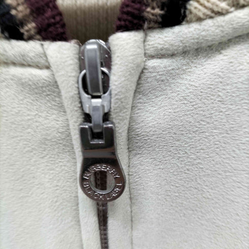 バーバリーブラックレーベル BURBERRY BLACK LABEL ニット切替ウールブルゾン メンズ JPN:3