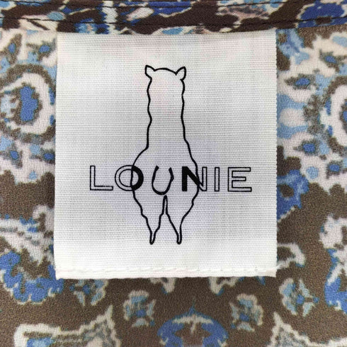 ルーニィ LOUNIE フォークロア柄プリントロングワンピース レディース JPN:40