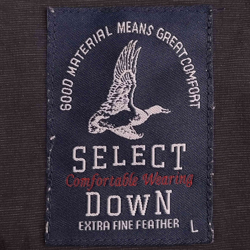 SELECT DOWN EXTRA FINE FEATHER シームレス フーデッドダウン ジャケット メンズ JPN:L