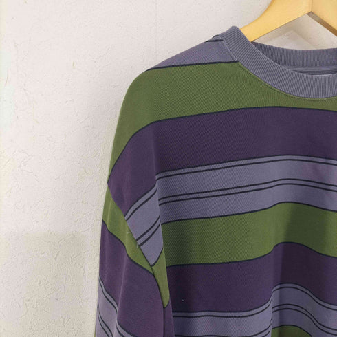 ビームス BEAMS ボーダー クルーイージースウェット メンズ JPN:XL
