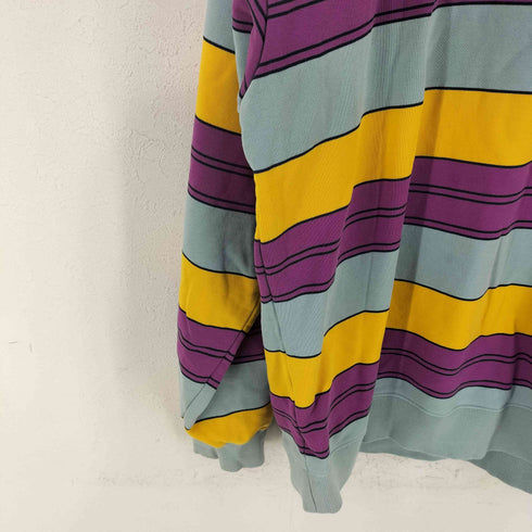 ビームス BEAMS ボーダー クルーイージースウェット メンズ JPN:XL