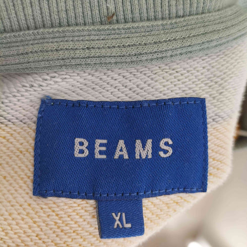 ビームス BEAMS ボーダー クルーイージースウェット メンズ JPN:XL