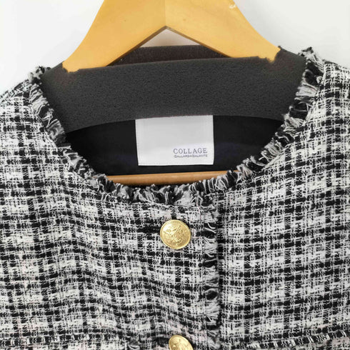 コラージュガリャルダガランテ COLLAGE GALLARDAGALANTE 22AW 2WAY金ボタンツイードジャケット レディース FREE