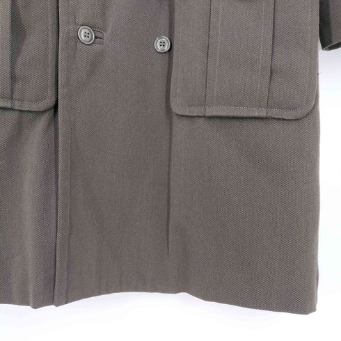 ジョンブル Johnbull 裏キルティング ダブル ノーカラーコート メンズ import:M