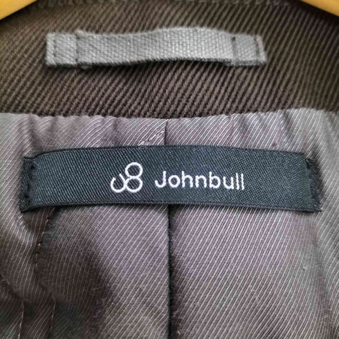 ジョンブル Johnbull 裏キルティング ダブル ノーカラーコート メンズ import:M