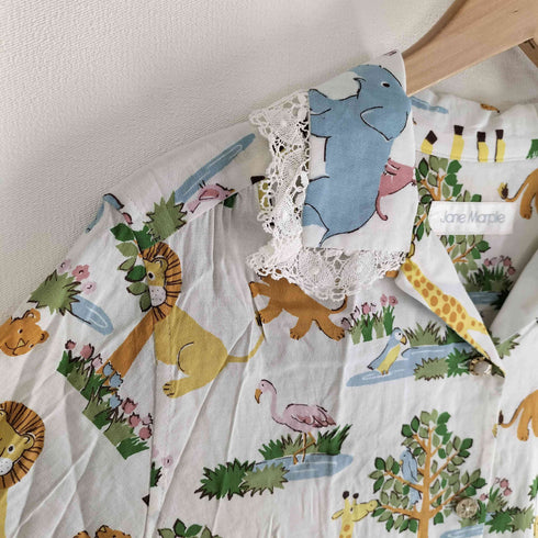 Jane Marple 19SS Zoo gardenのフレンチアロハ レディース import:M