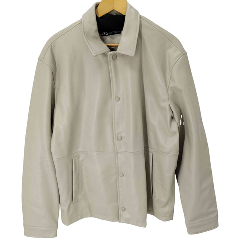 ザラ ZARA フェイクレザージャケット レディース import:XL