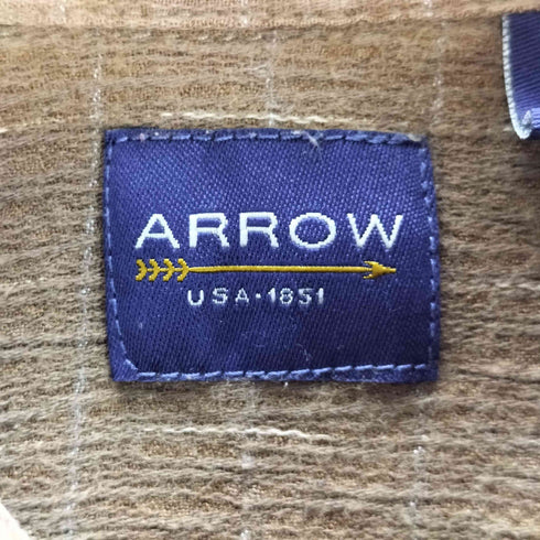 アロー ARROW 90s 格子柄 半袖シャツ メンズ JPN:M