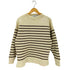 oldderby Knitwear ブルトンストライプガーンジープルオーバー レディース L