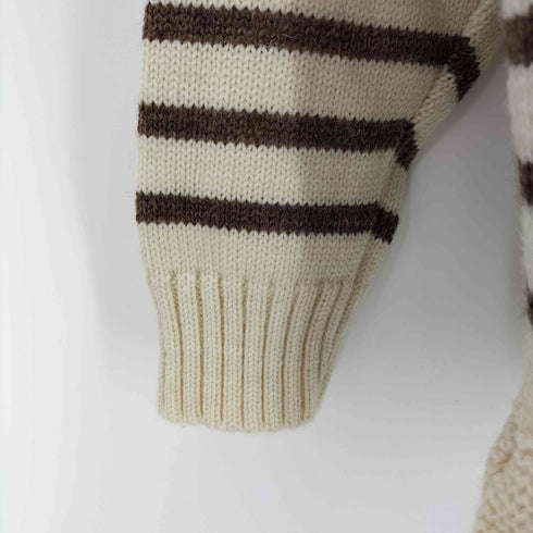 oldderby Knitwear ブルトンストライプガーンジープルオーバー レディース L