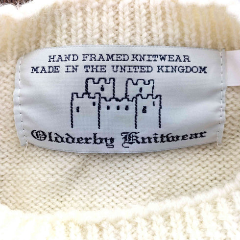 oldderby Knitwear ブルトンストライプガーンジープルオーバー レディース L