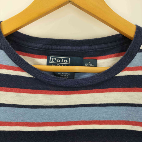 ポロバイラルフローレン Polo by RALPH LAUREN 90s マルチボーダー クルーネックTシャツ メンズ JPN:M