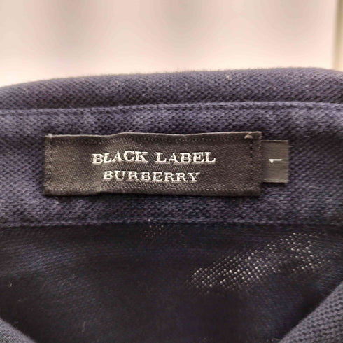 バーバリーブラックレーベル BURBERRY BLACK LABEL 刺繍半袖ポロシャツ メンズ 1