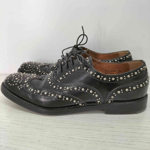 チャーチ churchs BURWOODスタッヅウィングチップシューズ レディース EUR:37