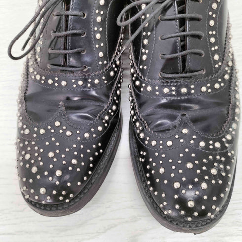 チャーチ churchs BURWOODスタッヅウィングチップシューズ レディース EUR:37
