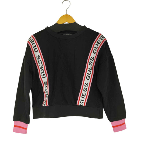 ゲス GUESS ロゴテープ クルーネックスウェット レディース XS