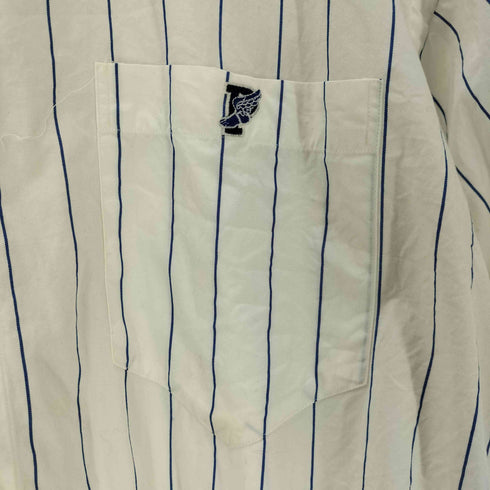 ポロバイラルフローレン Polo by RALPH LAUREN 90s ストライプ柄 バンドカラーシャツ メンズ JPN:XL