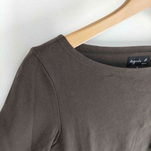 アニエスベー agnes b. PARIS JG13 TS コットンカットソー 7分袖カットソー レディース 1