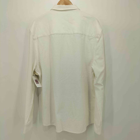 ザラ ZARA テクスチャー生地 ストレッチ オーバーサイズ レギュラーカラーシャツ メンズ import:XL
