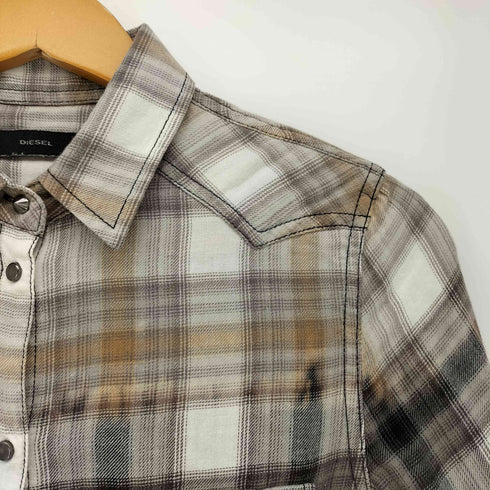 ディーゼル DIESEL チェック柄 ウエスタンシャツ レディース