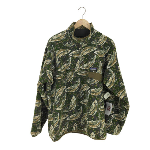 パタゴニア patagonia シンチラスナップ トラウト柄 メンズ import:M