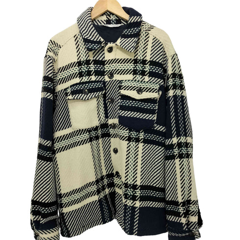 ザラ ZARA ウール混 ワークシャツジャケット メンズ XL