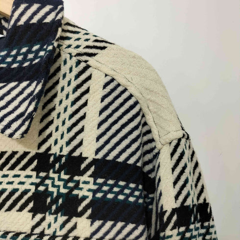 ザラ ZARA ウール混 ワークシャツジャケット メンズ XL