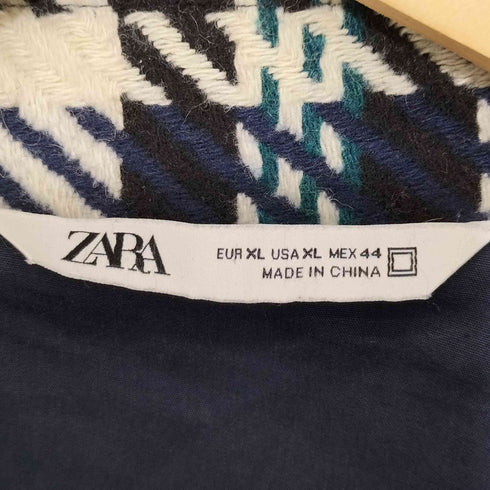 ザラ ZARA ウール混 ワークシャツジャケット メンズ XL