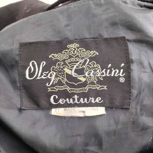 Oleg Cassini マルチカラーレザーブルゾン メンズ XL