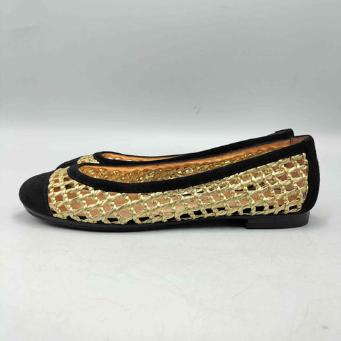 マークバイマークジェイコブス Marc by Marc Jacobs SUEDE BLK SYNTHETIC GOLD メッシュ バレエシューズ レディース EUR:35