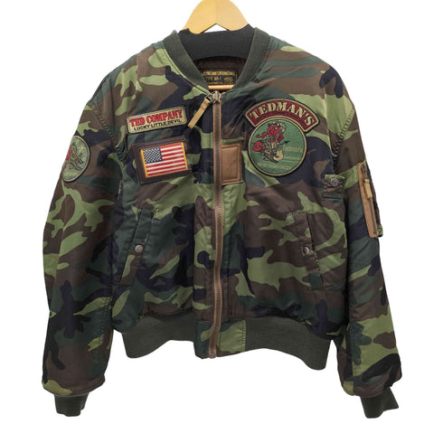 テッドカンパニー TED COMPANY ×WATER LAND 100 カモ柄 MA-1 メンズ US:40