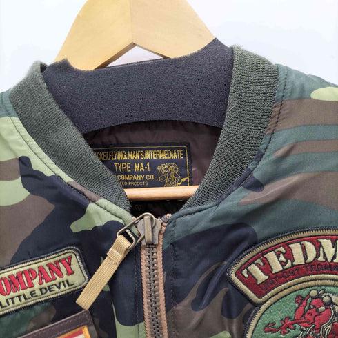 テッドカンパニー TED COMPANY ×WATER LAND 100 カモ柄 MA-1 メンズ US:40