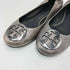 トリーバーチ TORY BURCH ラウンドトゥ メタリック ロゴ フラット シューズ バレエ シューズ レディース 6M