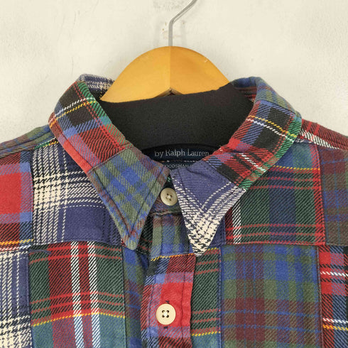 ポロバイラルフローレン Polo by RALPH LAUREN WOODSMAN WS チェックパッチワークシャツ メンズ JPN:L