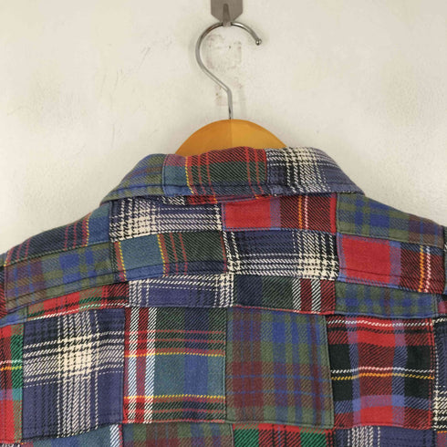 ポロバイラルフローレン Polo by RALPH LAUREN WOODSMAN WS チェックパッチワークシャツ メンズ JPN:L
