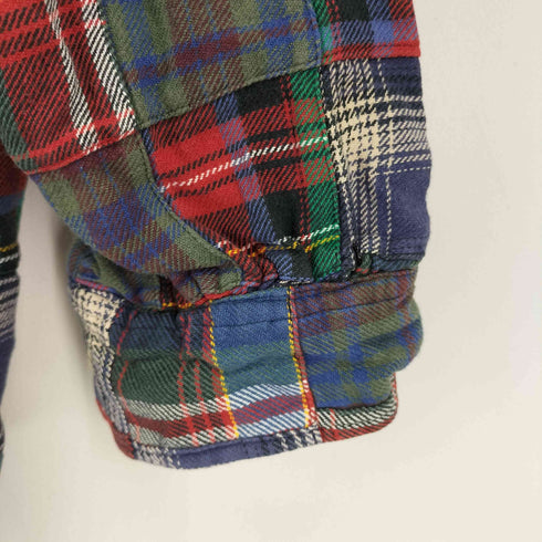 ポロバイラルフローレン Polo by RALPH LAUREN WOODSMAN WS チェックパッチワークシャツ メンズ JPN:L