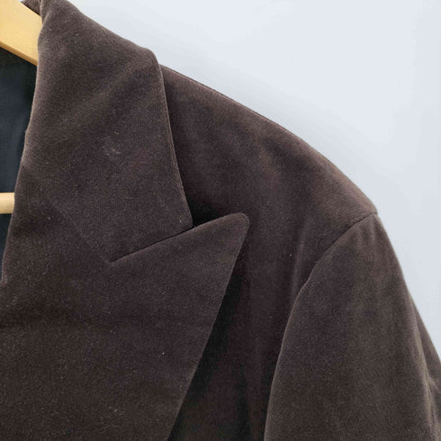 イーズィーバイゼニア E.Z BY ZEGNA ベロアテーラードジャケット メンズ LL