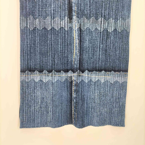 プリーツプリーズイッセイミヤケ PLEATS PLEASE ISSEY MIYAKE デニム転写プリント ノースリーブ プリーツワンピース レディース JPN:3