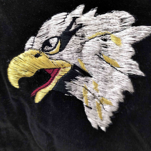別珍 中綿刺繍デザインスカジャン 鷲 メンズ