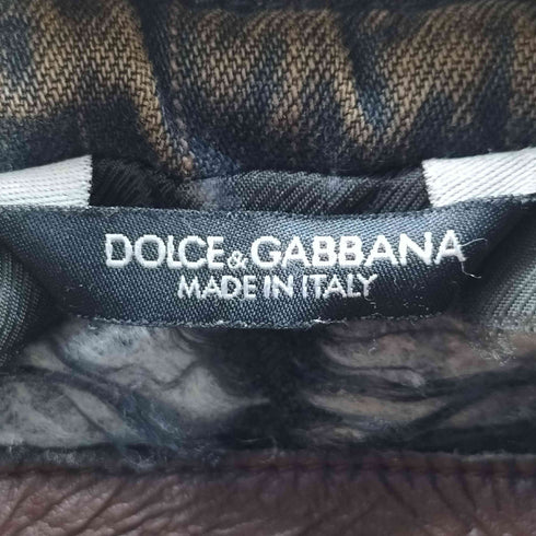 ドルチェアンドガッバーナ DOLCE&GABBANA リブ切替 デニムジャケット Y2K メンズ