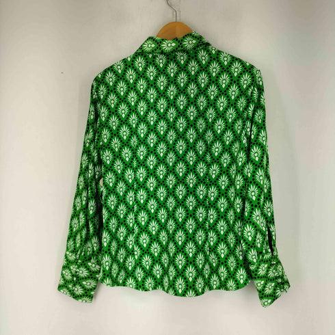 ザラ ZARA 総柄 L/Sシャツ レディース US