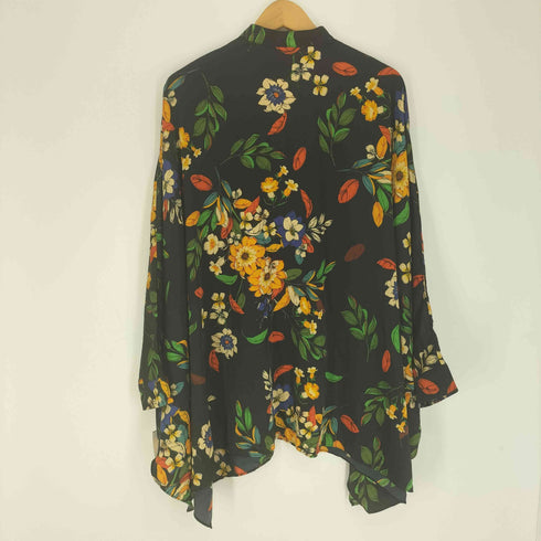 パターントルソー PATTERNTORSO 花柄 ドルマン ワイド ノーカラー シャツ ブラウス レディース FREE