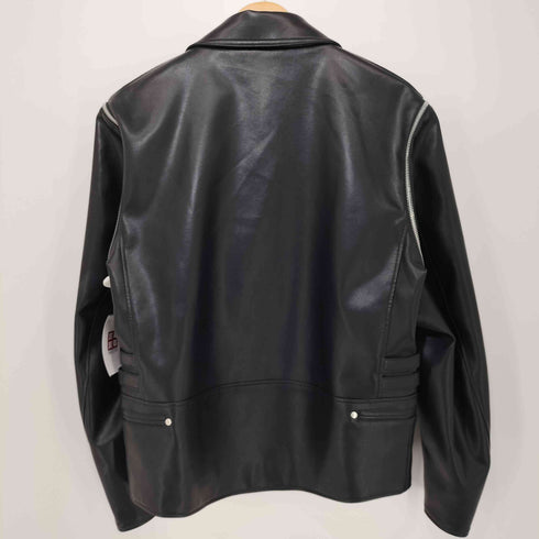 ジーユー GU フェクレザーダブルライダースジャケット メンズ JPN:M