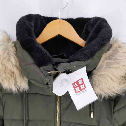 ザラ ZARA フェイクファー シェイプ 中綿ジャケット レディース import:XS