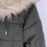 ザラ ZARA フェイクファー シェイプ 中綿ジャケット レディース import:XS