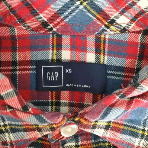 ギャップ Gap コットンチェックシャツ メンズ JPN:S