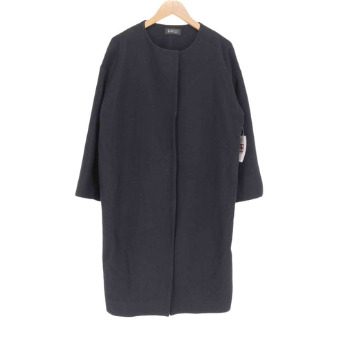 バーニーズニューヨーク BARNEYS NEWYORK ノーカラーウールコート レディース