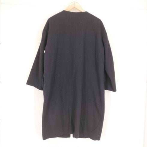 バーニーズニューヨーク BARNEYS NEWYORK ノーカラーウールコート レディース